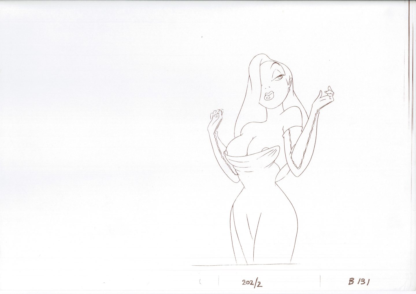 Jessica Rabbit - booby-trap deleted drawing.
